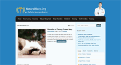 Desktop Screenshot of naturalsleep.org